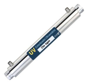 Finefilt - Esterilizador Uv Lampara Ultravioleta Filtro Agua 25w 6 Gpm Color Plata