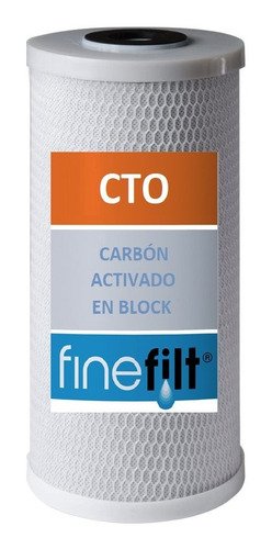 Finefilt - Cartucho Filtro De Agua Potable De Carbón Activado 4.5x10