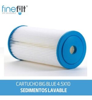 Finefilt - Cartucho Repuesto Filtro De Agua Plisado Lavable 4.5x10