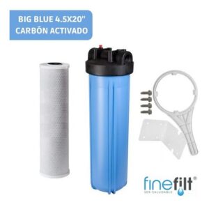 Finefilt - Filtro Agua Toda La Casa Big Blue 4.5x20  Carbón Activado