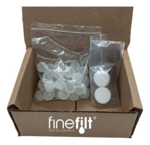 Finefilt - Perlas Polifosfatos Y Desinfectante Repuesto Dispensador