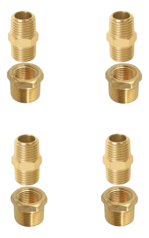 Welltek - Adaptador Grifo Bebedero 1/4-1/2  No Incluye Grifo (4 Pzas)