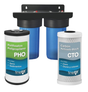 Finefilt - Filtro De Agua Para Toda La Casa Tinaco Antisarro 3x2 Jumbo Color Azul