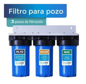 Finefilt - Filtro De Agua Para Pozo, Fierro, Metales Pesados Y Turbidez