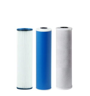 Finefilt - 3 Cartuchos Repuesto Filtros Agua Tren Triple 4.5x20 Bigblue