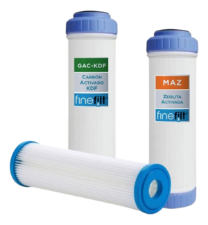 Finefilt - 3 Cartuchos De Repuesto Para Filtro-agua De Pozo  2.5 X10