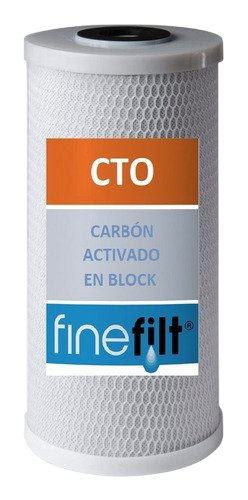 Finefilt - Cartucho Filtro De Agua Potable De Carbón Activado 4.5x10