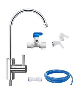 Welltek - Grifo Y Kit Completo Purificador Bajo Tarja Con Conexiones