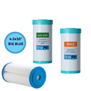 Finefilt - 3 Cartuchos De Repuesto Para Filtro-agua De Pozo  4.5x20