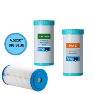 Finefilt - 3 Cartuchos De Repuesto Para Filtro-agua De Pozo  4.5 X10