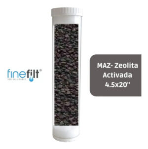 Finefilt - Cartucho Filtro Agua Metales Pesados Zeolita Activa 4.5x20