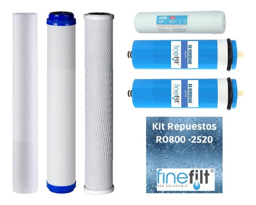 Repuestos Filtro De Agua Osmosis Inversa De 800gpd
