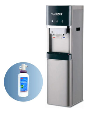 Welltek - Dispensador Purificador Con Osmosis Inversa Agua Fría y Caliente Ideal Oficinas