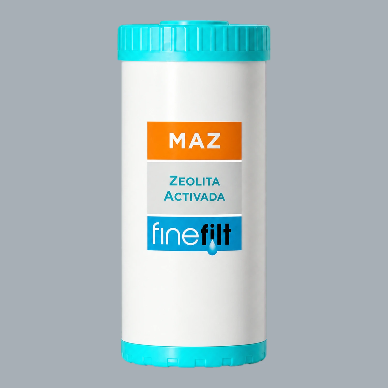 Finefilt - Cartucho Filtro Agua Metales Pesados Zeolita Activa 4.5x10