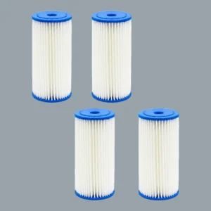 Finefilt - 4 Cartuchos Filtros De Agua 4.5x10 Plisado Lavable