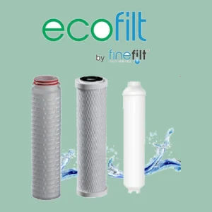 3 Cartuchos Repuesto Reemplazo Purificador Ecofilt + Llave Blanco