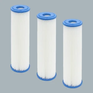 Finefilt - Cartucho Filtro Agua Plisado Lavable 2.5x10 Paquete 3 Pzas