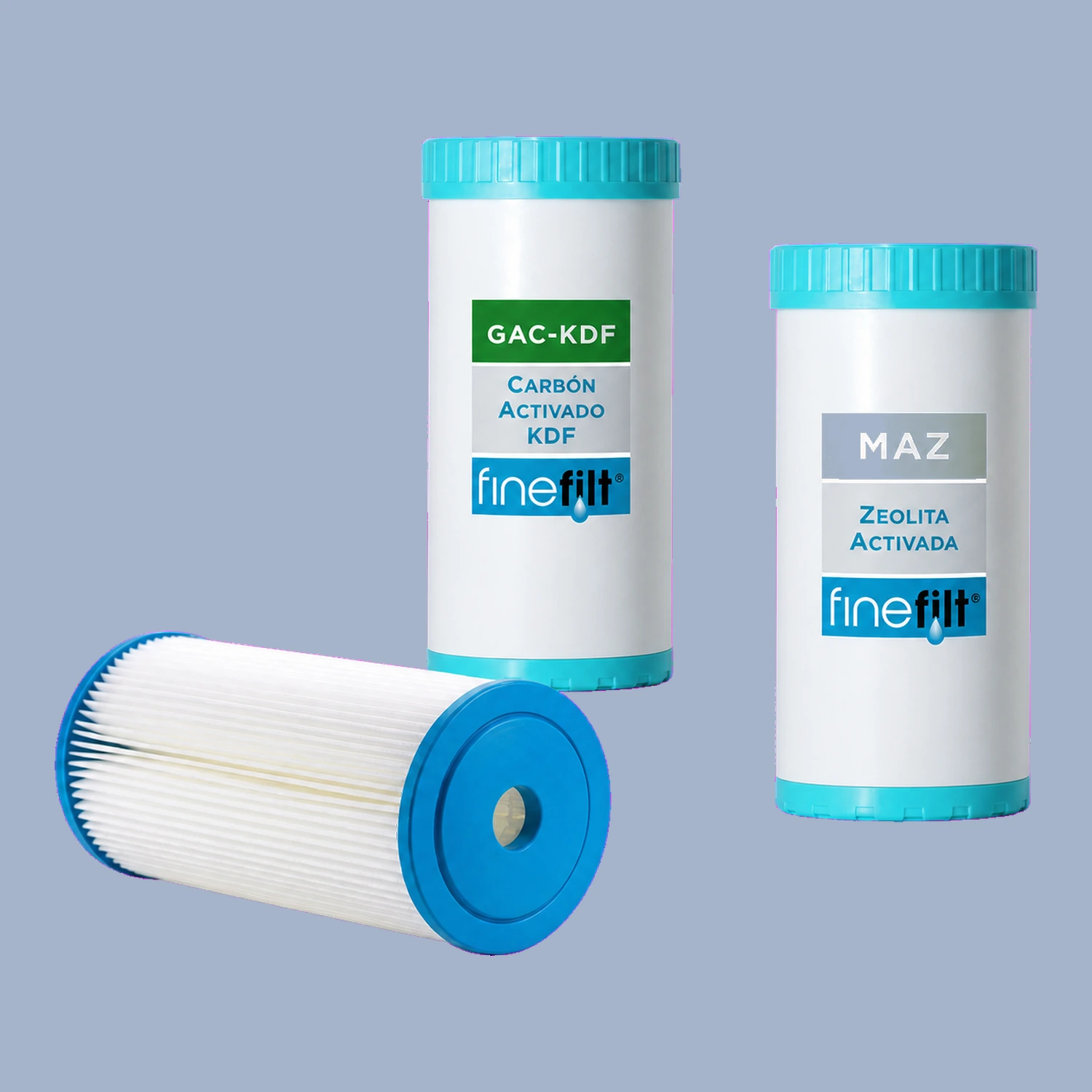 Finefilt - 3 Cartuchos De Repuesto Para Filtro-agua De Pozo 4.5 X10
