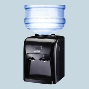 Welltek - Dispensador Agua Fría Caliente Enfriador Mesa Termomagnético Color Negro