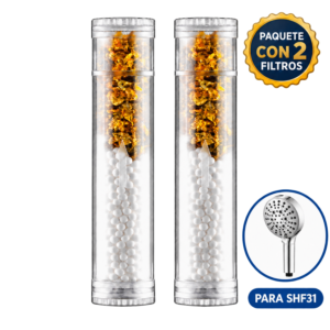 Paquete con 2 filtros FCR31 compatibles con ducha SHF31
