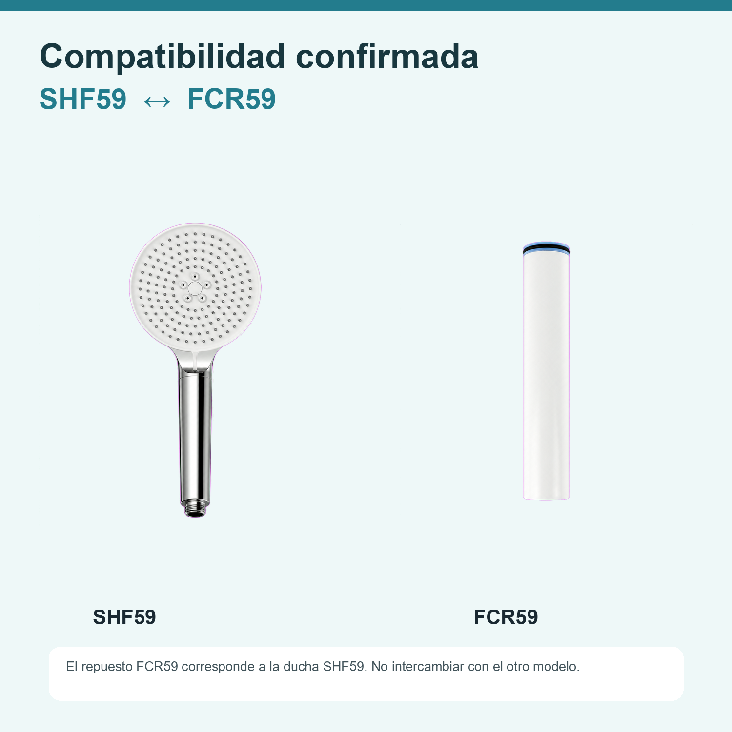 Cartucho de repuesto Finefilt FCR59 para ducha SHF59
