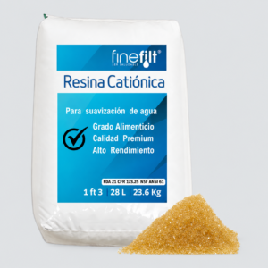 Finefilt - Resina Catiónica Para Suavizador Premium 1 Bulto 1 Ft3