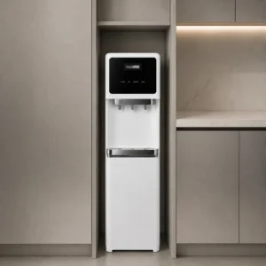 Welltek | Dispensador de agua fría caliente y ambiente sin garrafón para punto de uso, para conectar filtro (No incluye filtro) o agua purificada WT-520-POU