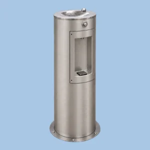 Bebedero de agua para escuelas de pedestal Welltek con filtro 3M